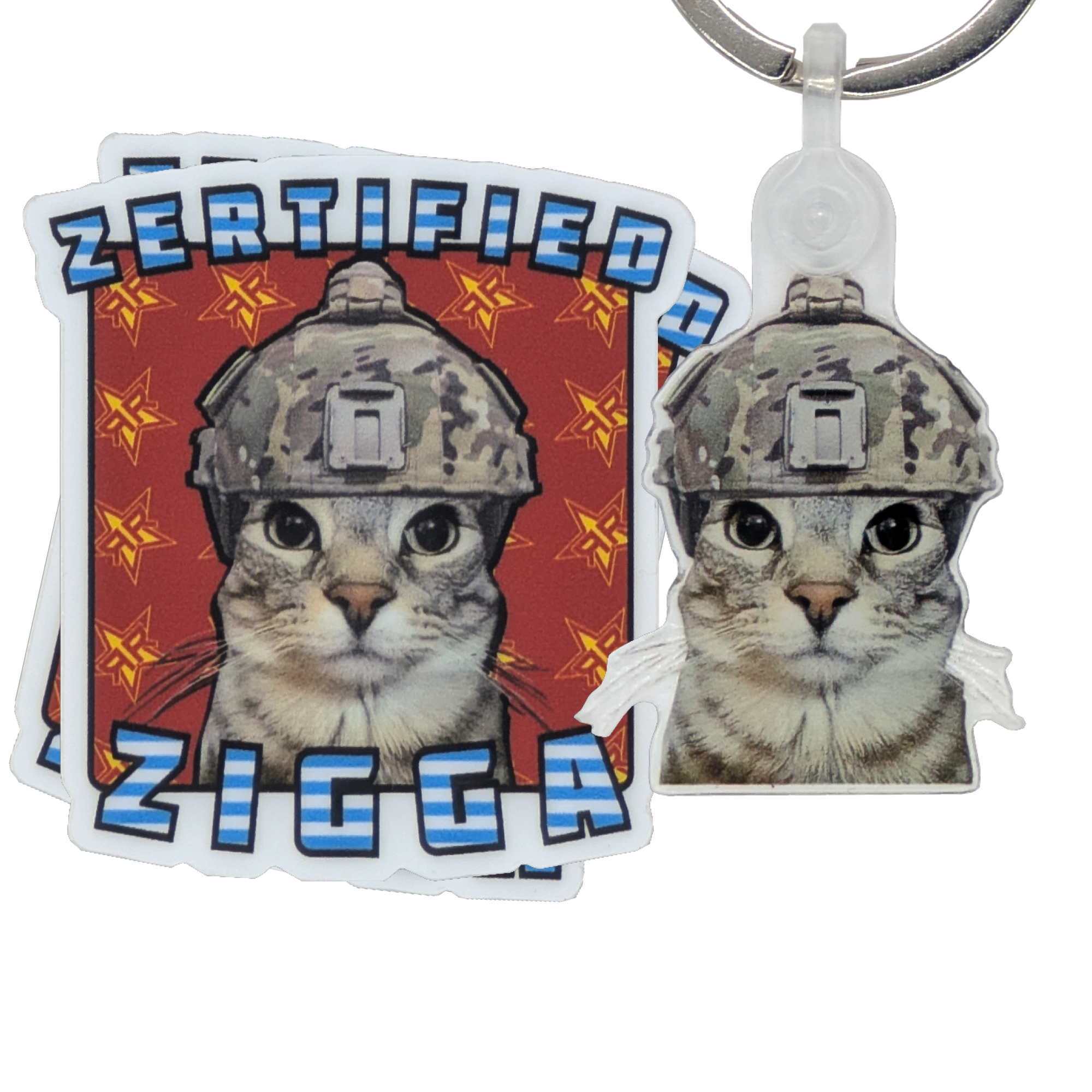 LShZ-1+ Zazu Stickers + Keychain - Image 1