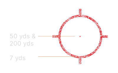 XPS20GREY XPS2 HWS Gray 1x 68 MOA Ring/Red Dot Reticle