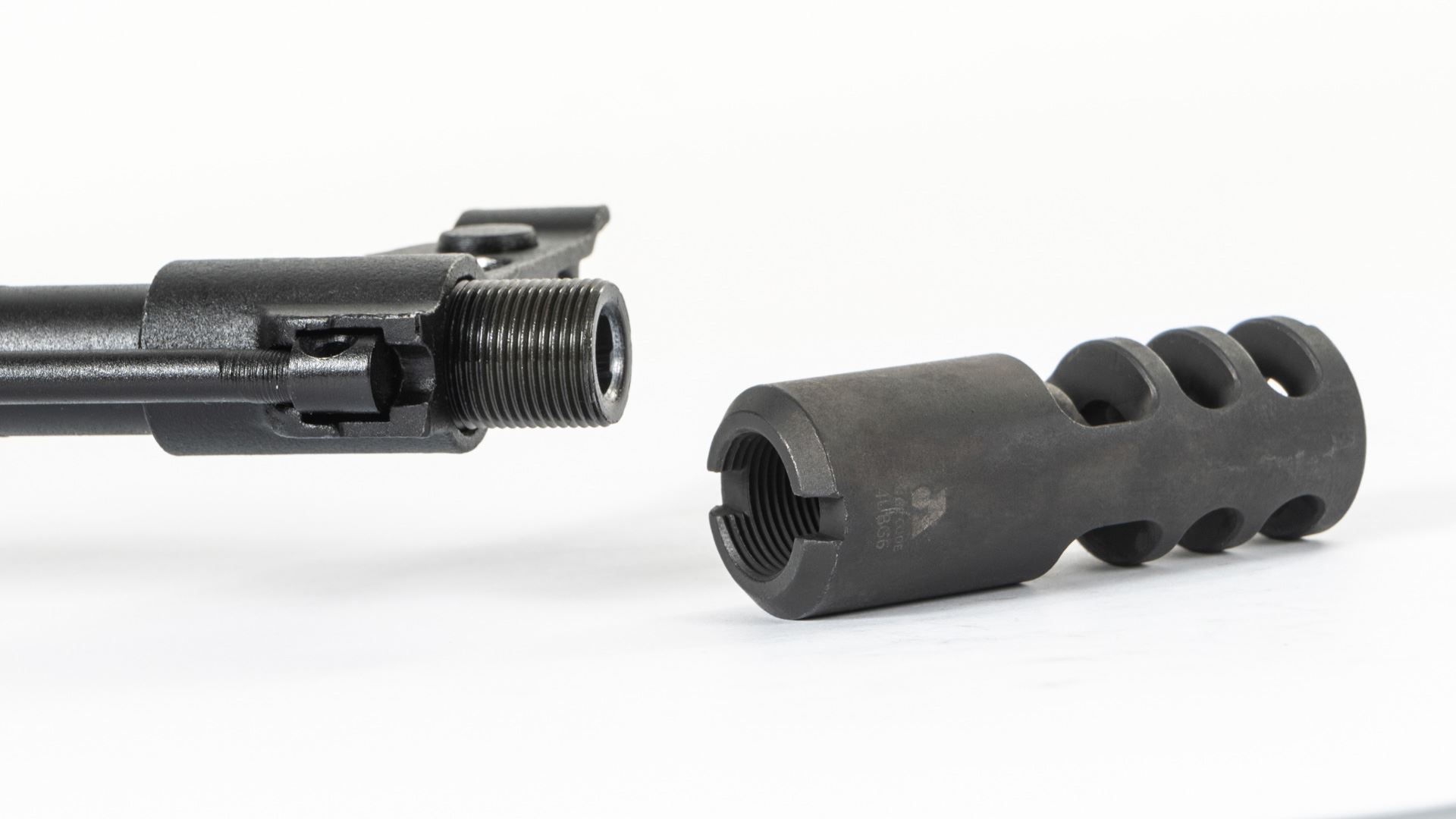 Arsenal AK-20 Style Muzzle Brake 7.62x39 14x1mm LH Threads Stainless Steel - Image 3