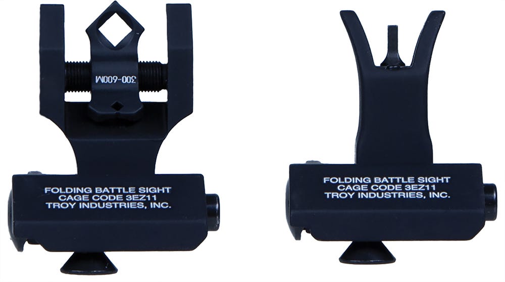 45 Degree Offset M4/Dioptic Rear Sight Set Black