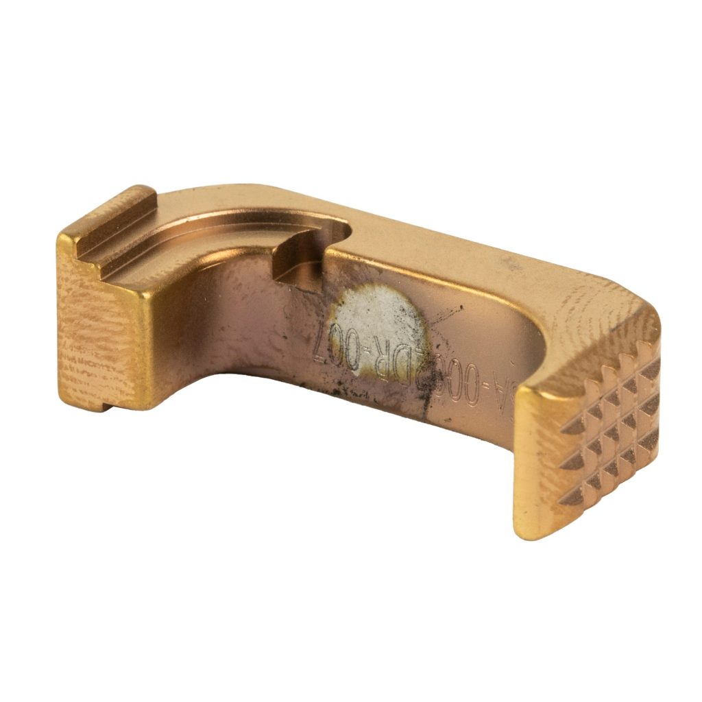 Premium S15 Steel Magazine Catch - Bronze, RH, Glock 43X
