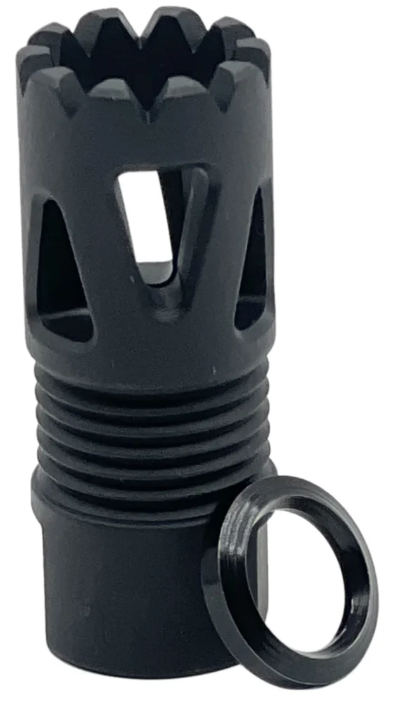 Flash Hider Tri-Ports 1/2X28 Black