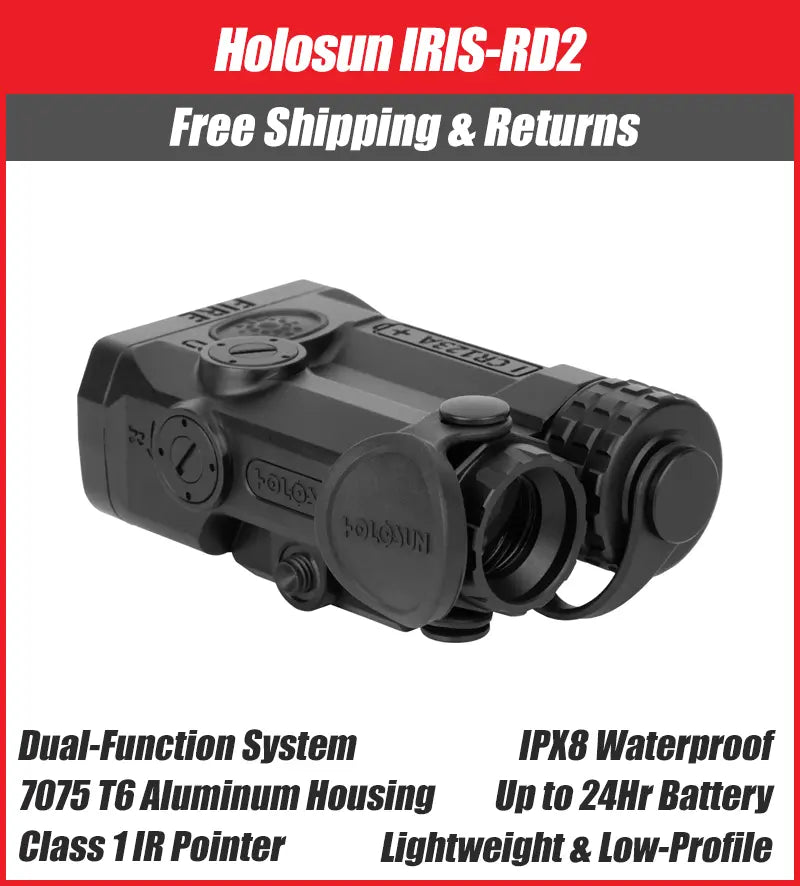 IRISRD2 Black Anodized Red/Infrared Laser