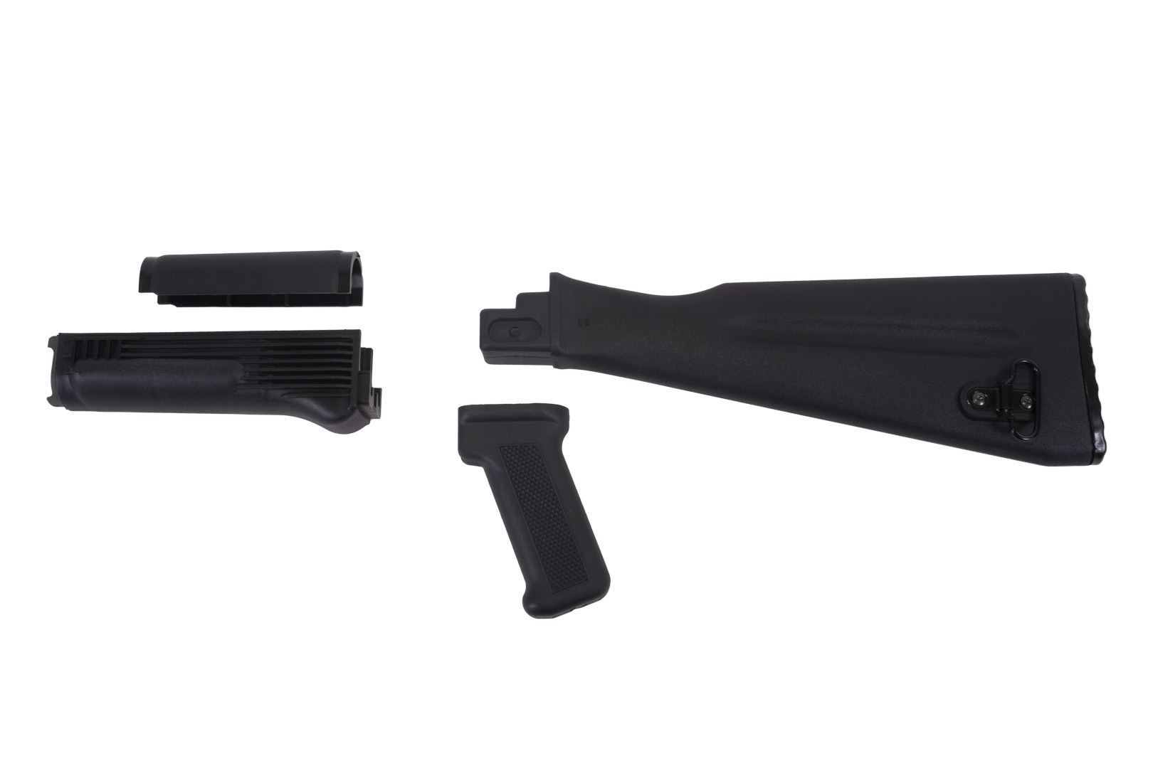 Arsenal 4 Piece NATO Length Black Polymer Stock Set - Image 1