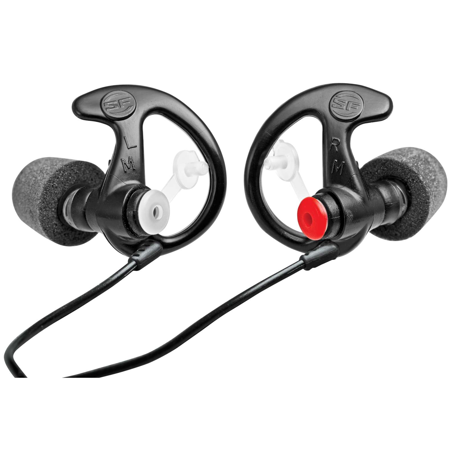 SUREFIRE COMPLY FOAM TIPS FILTERED EARPLUGS MED 1 PAIR BLACK - Image 1