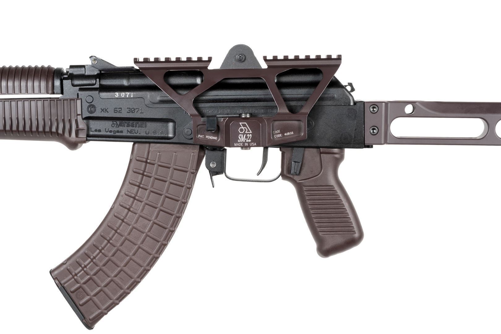Arsenal Scope Mount AK47 SAM7K Series Plum Cerakote - Image 3